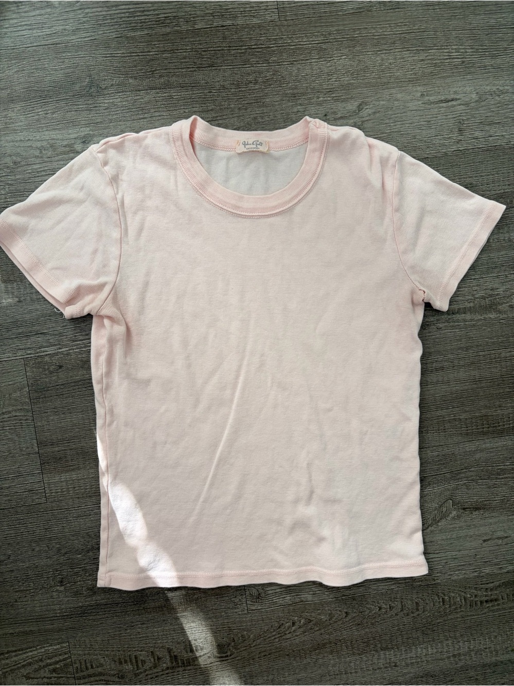 Pink Crewneck Baby Tee